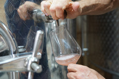 Our winemaker Jaume is tasting the rosé must